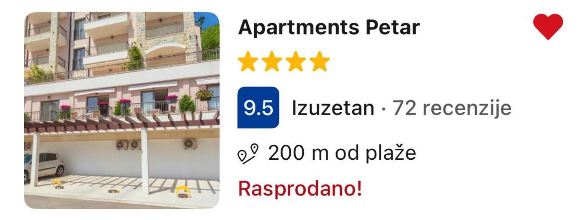 Apartments Petar Budva Buitenkant foto